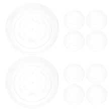20Pièces Plateaux Anti-Goutte Pour Pots De Fleurs En PP Transparent