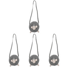 4Pièces -Monnaie Coton Sac Petites Change Bag