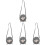 4Pièces -Monnaie Coton Sac Petites Change Bag 1
