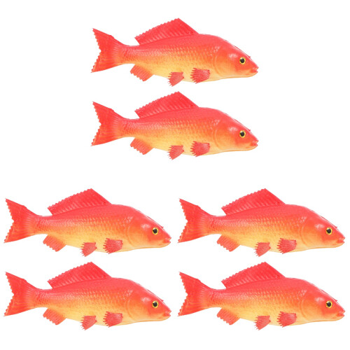 6Pièces Ornements PU Rouge Simulation Réaliste Pour Bureau
