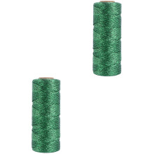 2Rouleaux Corde DIY Verte Pour Décoration, Durable Réutilisable