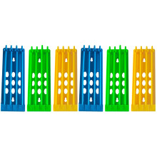 6Pièces Rangement Anneaux Oiseaux Durable Couleurs Variées