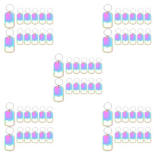 60Pièces Ouvre-Bouteille Plat Acier Inoxydable Keychain Pour Voyage