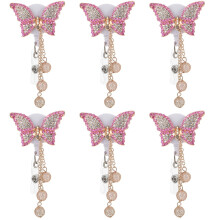 6Pièces Porte-Badge Rose Clip Pratique Pour Travail Et