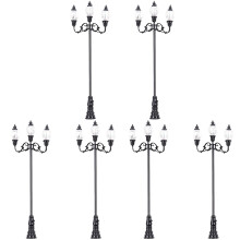 6Pièces Lampadaires Miniatures Pour Et Décor De Jardin