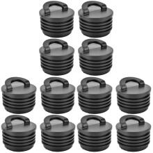 12Pièces Bouchon De Drain Professionnel Noir Pour Kayak