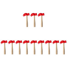 12Pièces Marteau Jouet Bois Rouge DIY Enfants Jeu D’habileté
