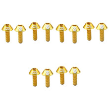 12Pièces Vis V Aluminium Or Accessoire Décoratif Robuste