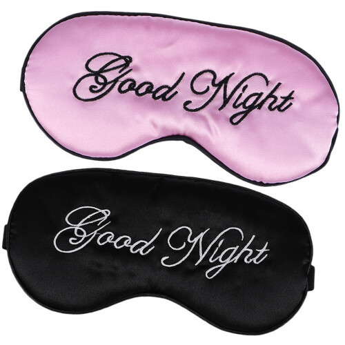 2Pièces Masques Yeux Assortis En Soie Et Durable À