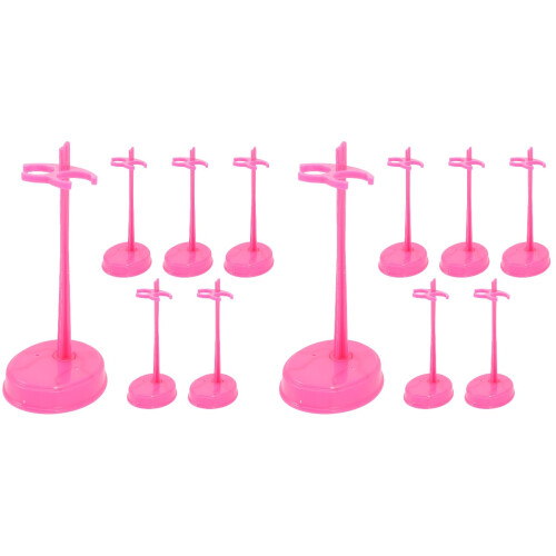 30Pièces Socle Pour Déco Base Large Et Durable Couleur Rose