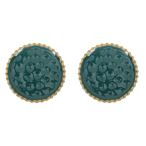 2Pièces Assiettes Rondes Céramique Vert Pour Service Snacks
