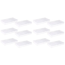 12Pièces Organisateurs Plastique Table Top Transparente Pour