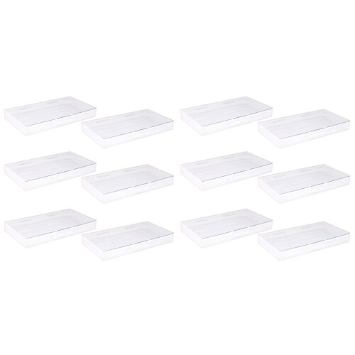 12Pièces Organisateurs Plastique Table Top Transparente Pour
