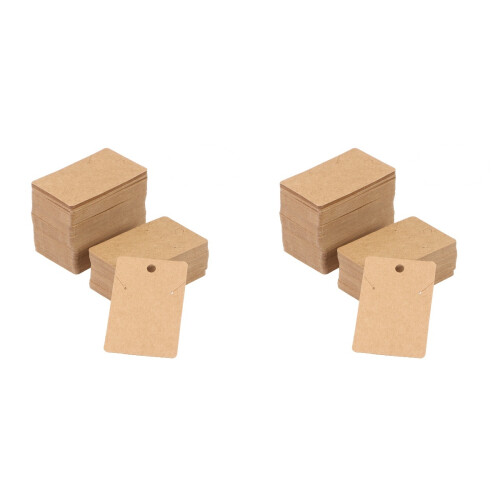 400Pièces Cartes Kraft Beige Épaisse Pour Faits Main