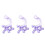 30Pièces Boîtes Conservatrices Violet Dents De Lait Bébé 3