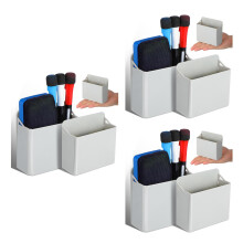 6Pièces Rangement Stylo ABS Ventouse Pour Tableau Et