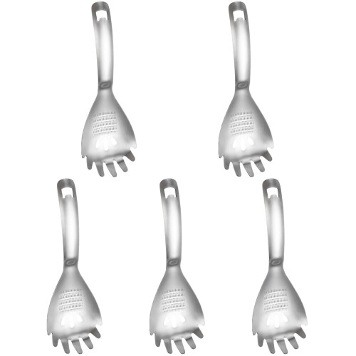 5Pièces Cuillères Pour Pâtes Résistantes Haute Température Argent
