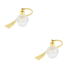 2Pièces Bouteille Verre Rechargeable Usage