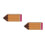 2Pièces Porte-Crayons En Bois Style Crayon Idéal École 1