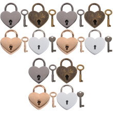 12Pièces Serrures Cœur Décoratives Métal Pour Journaux