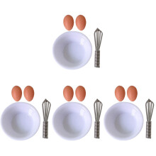 4Sets Mini Keukenaccessoires Resin Mini Eierklopper Voor Poppenhuis