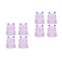 8Pièces Mini Grenouilles Résine Violet Ornements Ludiques Pour Jardin