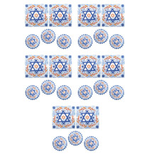 100Pièces Serviettes Jetables Douces Hanukkah Thème Festif