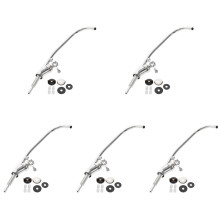 5Pièces Robinet Eau Fraîche Cuisine Inoxydable Argent Durable
