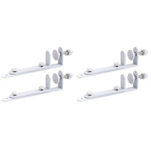 4St Nail- Ijzeren Hole Board Steunen, Wit Voor Flexibele Montage