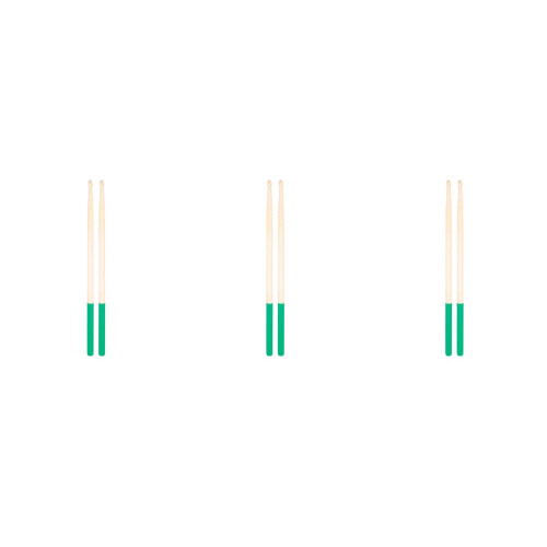 3Paren Praktische Groene Maple Drumsticks Voor Percussie Instrumenten