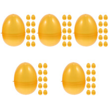 60St Gouden Plastic Vulbare Eieren ABS & Lichtgewicht