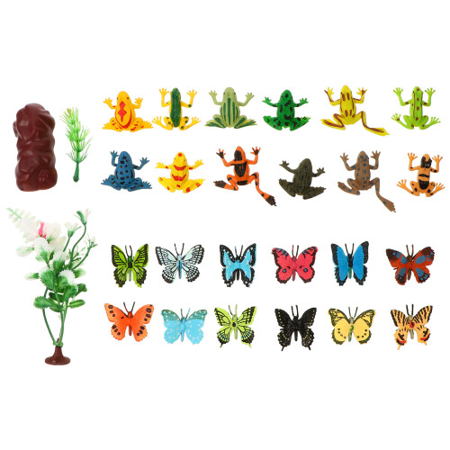 48Pièces Modèles Animaux Artisanat Simulation Coloré Jouet Éducatif