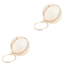 2St Gouden Metal Hollow Clutch Vrouwen Party Schoudertas