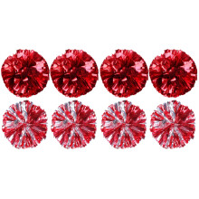 8St Eye-Catching Cheerleader Pompoms Rood Voor Support
