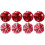 8St Eye-Catching Cheerleader Pompoms Rood Voor Support 1