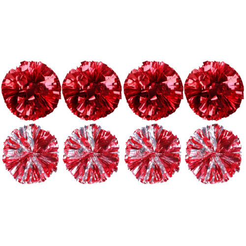 8St Eye-Catching Cheerleader Pompoms Rood Voor Support