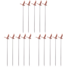 15St Herbruikbare Rvs Cocktailvorkjes Roségoud Voor Fruit En Snacks