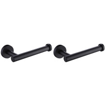 2Pièces Porte-Papier En Acier Inoxydable Noir Pour Salle De Bain
