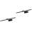 2Pièces Applique Murale Aluminium LED Noire Pour Bain 3
