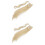2Pièces Perruque Extension Queue De Blonde Femme 3