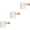 3Pièces Multi-Usage Verre Transparent Bois Pour Crème 4