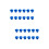 24Pièces Bouchons Silicone Ajustables Bleu Pour Évier Salle De Bain 7