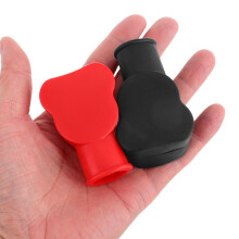 1Paar Duurzame PVC Accuklem Isolatiehoezen Beschermkap Voor Auto