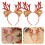 3St Multifunctionele Kerst Rendier Hoofdband Met Gewei En Oren 1