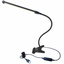 2Pièces Lampe De Chevet Clip LED Noir Portable Pour Lecture