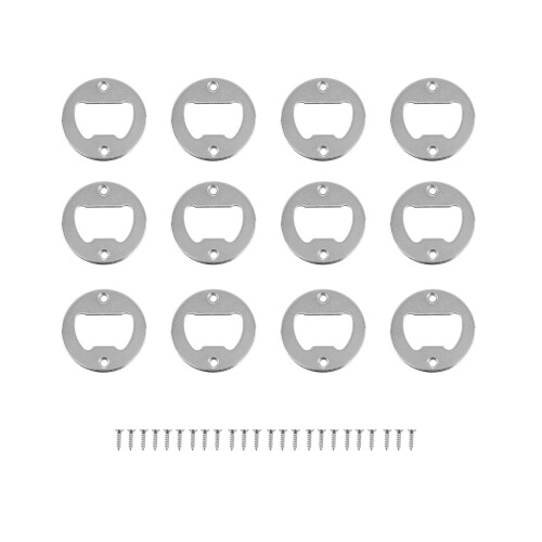 12Pièces Ouvre-Bouteilles Boîtes Argenté Résistant