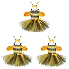 3Pièces Jupe Costume Pour Enfants Ailes Et Bandeau Coloré