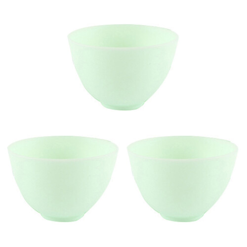 3Pièces Bols Polyvalents Vert Silicone, Mélange Et Conservation