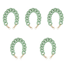5Pièces D’extension Verte Résine Pour Sac À Main Bandoulière