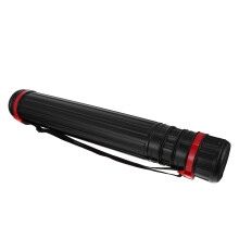 2Pièces Tube De Dessin Télescopique Noir, Protection Renforcée